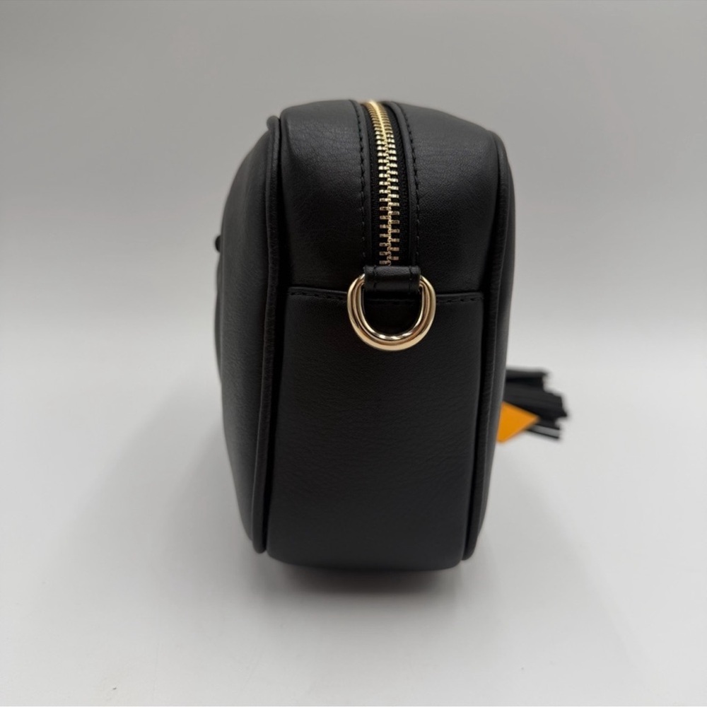 Valentino Mario Valentino Mia Signature Black Leather Crossbody Bag/Dust Bag NWT - Picture 5 of 7